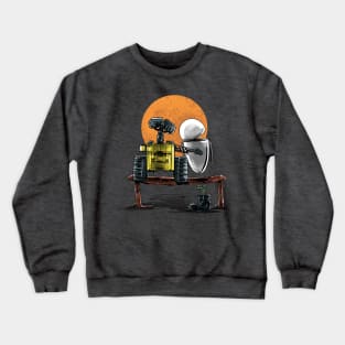 Robots Gazing at the Moon Crewneck Sweatshirt